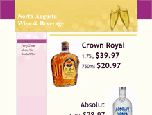 Tablet Screenshot of northaugustawine.com